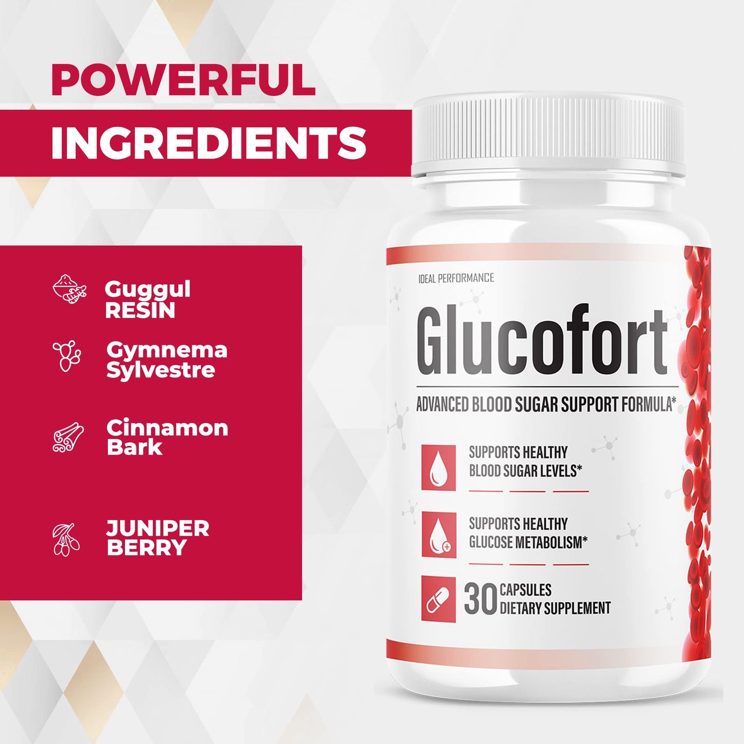 IDEAL PERFORMANCE (Official) Glucofort Supplement Support Formula (3 Pack) IDEAL PERFORMANCEBuy Supplements Australia