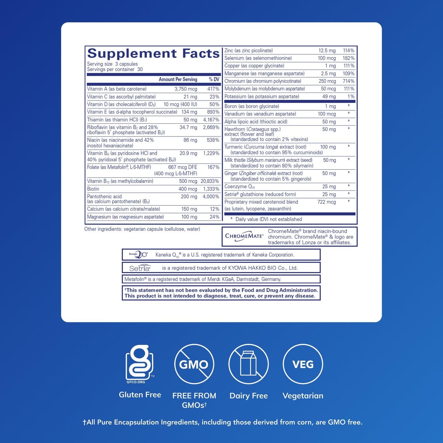 Pure Encapsulations UltraNutrient - Minerals & Multivitamins - Supports Liver & Heart Health* - Supplement for Antioxidants - with Vitamin C, CoQ10 - Non-GMO * Gluten-Free - 90 Capsules Pure Encapsulations buy supplements Au