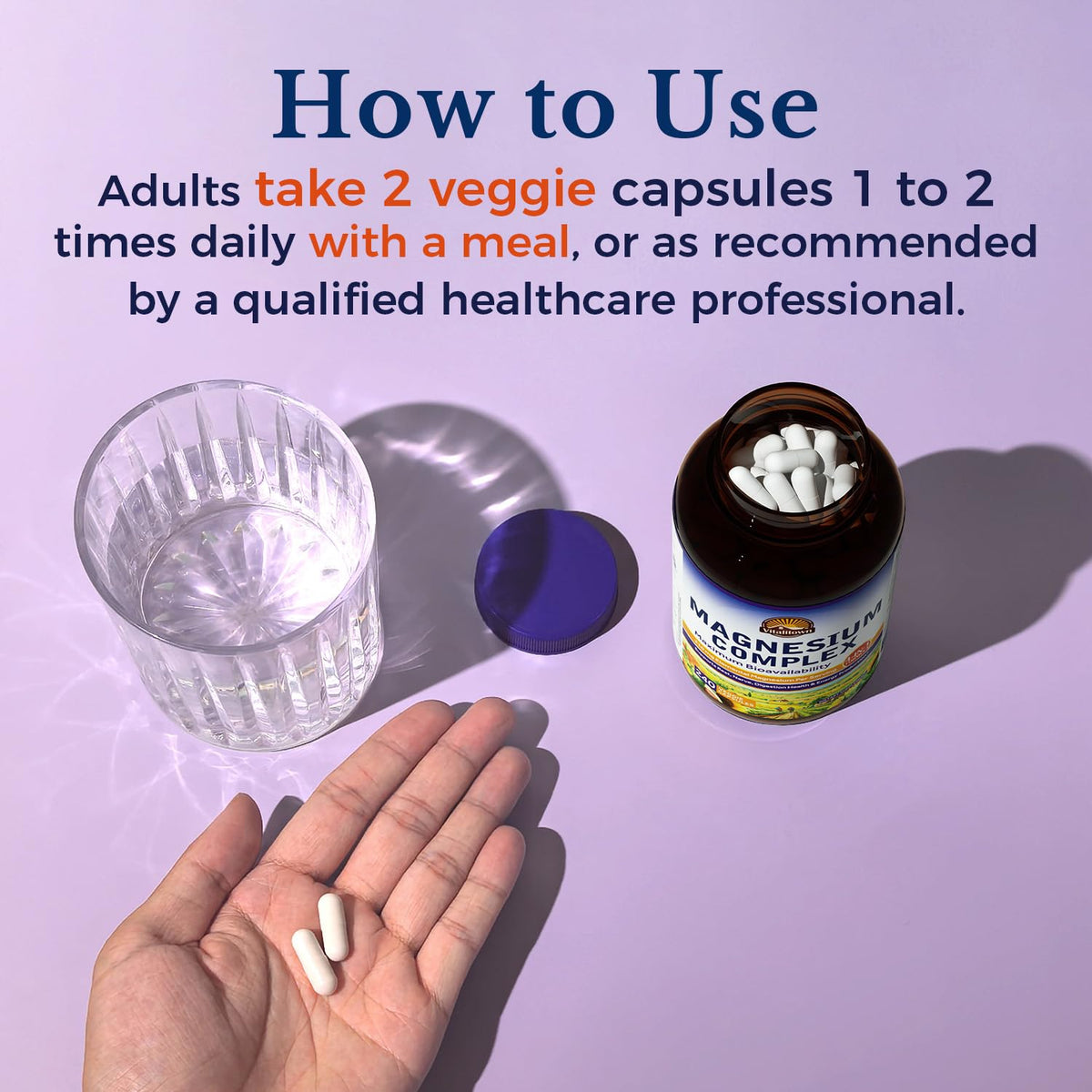 Vitalitown Magnesium Complex | Chelated Easily Absorbed Magnesium Glycinate Citrate Malate | Buffered | 210mg Elemental Mag | Sleep, Nerve, Digestion, Energy | Non-GMO 240 Veg Caps Vitalitown buy supplements Au