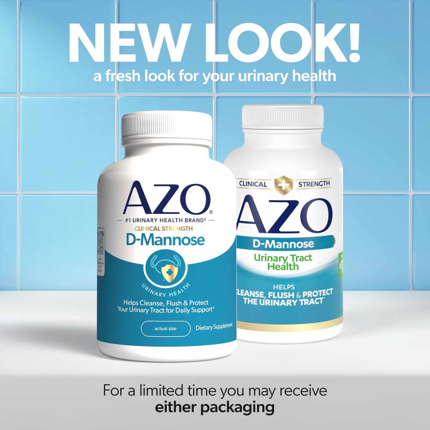 AZO D Mannose Urinary Tract Health, Cleanse, Flush & Protect The Urinary Tract, No.1 Pharmacist Recommended Brand