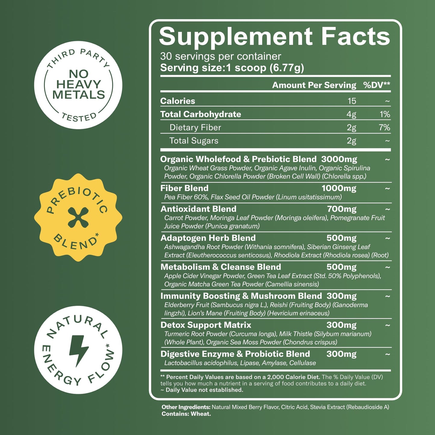 TrueSeaMoss Super Greens Powder with Matcha for Digestive & Gut Health – 25 Superfoods with Probiotics, Prebiotics, Enzymes & Sea Moss – Vegan Superfood Powder for Bloating & Regularity - 30 Servings TrueSeaMossBuy Supplements Australia