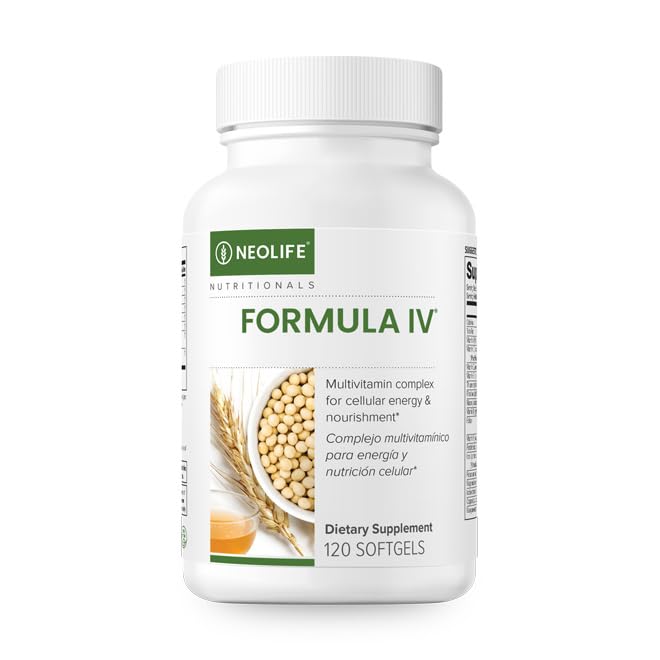 NeoLife - Formula IV Softgel - Vitamins A, C, D, E, B Complex, Multivitamins & Multi-Minerals, Multivitamin for Women & Men, TRE-EN-EN Grain Blend Supplements, Phyto Enzyme Blend - 120 Softgels NeoLifeBuy Supplements Australia