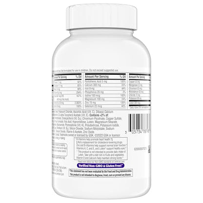 Centrum Minis Silver Women's Multivitamin for Women 50 Plus, Multimineral Supplement with Vitamin D3, B Vitamins, Non-GMO Ingredients