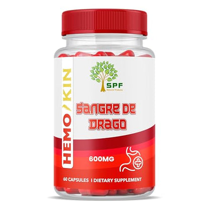 SPF Natural Products HEMOKIN with Sangre de Drago – Hemorrhoid and Fissure Relief Supplement, Helps with Itching, Swelling, Pain Relief (60 Caps) (1) SPF Natural ProductsBuy Supplements Australia