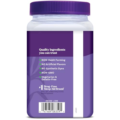 Natrol Sleep + Restore Magnesium Glycinate Blend Gummies with Melatonin 5mg - Calm Magnesium with GABA, Botanical Blend, Cherry Flavor, 60 Gummies NatrolBuy Supplements Australia