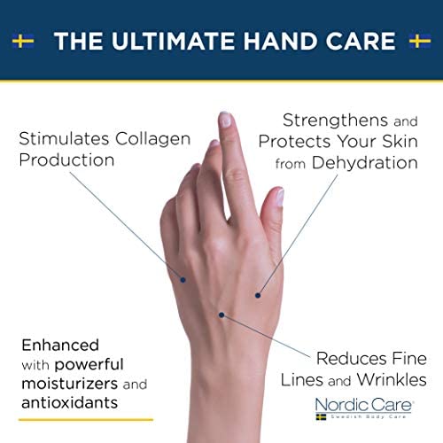 Nordic Care Hand Cream, 6 oz. | Shea Butter Hand Lotion for Dry Hands and Cracked Skin | Paraben & Lanolin-free | Essential Oils, Vitamin A & E, Squalane & Lavender Nordic CareBuy Supplements Australia