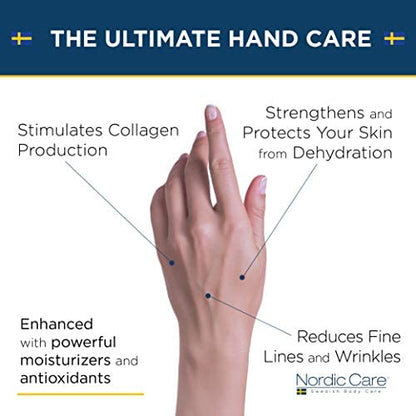 Nordic Care Hand Cream, 6 oz. | Shea Butter Hand Lotion for Dry Hands and Cracked Skin | Paraben & Lanolin-free | Essential Oils, Vitamin A & E, Squalane & Lavender Nordic CareBuy Supplements Australia