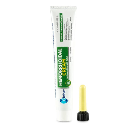 Globe (3 Pack) Hemorrhoid Cream, Relief with Aloe, (1.8 Ounce Tube) Relief from Hemorrhoids, Piles, Itching, Burning, Discomfort, & More GlobeBuy Supplements Australia