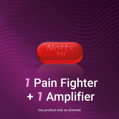 NOTTS Tension Headache Relief Without Aspirin for Head, Neck & Shoulder Pain - 100 Count, Acetaminophen 500 mg Caffeine 65 mg Caplets, for Aches Caused by Tension and Stress. Headache Relief caplets NOTTSBuy Supplements Australia