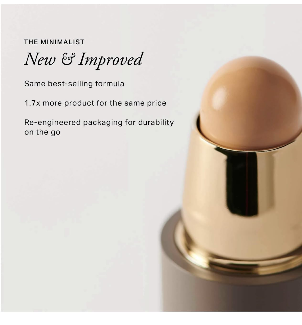 MERIT The Minimalist Perfecting Complexion Foundation and Concealer Stick Camel MeritBuy Supplements Australia