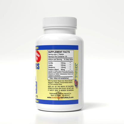 Sunshine Naturals Super Probiotics Supplement. Improves Digestion, Gut Health, Immune System Support, and Healthy Bowel Function. Promotes Healthy Flora. 100 Capsules. Sunshine NaturalsBuy Supplements Australia