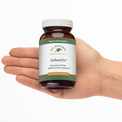 Native Remedies Inflam Dr. - All Natural Herbal Supplement Promotes Healthy Inflammation Response - Helps Fight Oxidative Stress to Cells - 60 Veggie Caps Native RemediesBuy Supplements Australia