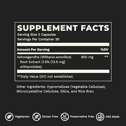 LifeSeasons Essentials Ashwagandha - Stress & Sleep Support Supplement - Calm & Focused Mind - Improves Athletic Performance & Brain Function - 900mg per 2 Capsules - 60 Capsules LifeSeasons buy supplements Au