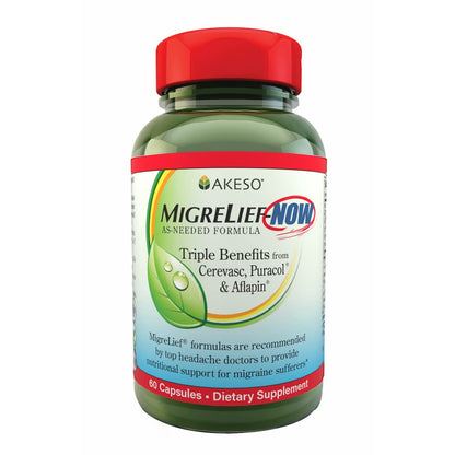 MigreLief-Now Fast-Acting Formula, As-Needed Nutritional Support for Migraine and Headache Sufferers - 60 Vegetarian Capsules MigreLiefBuy Supplements Australia