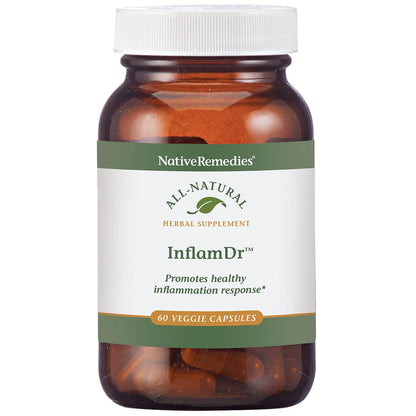 Native Remedies Inflam Dr. - All Natural Herbal Supplement Promotes Healthy Inflammation Response - Helps Fight Oxidative Stress to Cells - 60 Veggie Caps Native RemediesBuy Supplements Australia