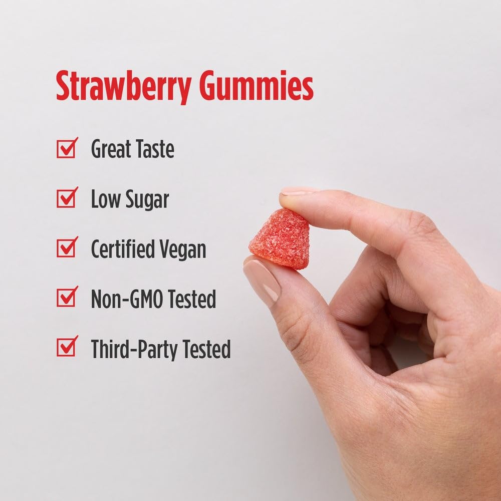 Nordic Naturals CoQ10 Gummies, Strawberry - 60 Gummies - 100 mg Coenzyme Q10 (CoQ10) - Great Taste - Heart Health, Cellular Energy Production, Antioxidant Support - Non-GMO, Vegan - 60 Servings Nordic NaturalsBuy Supplements Australia