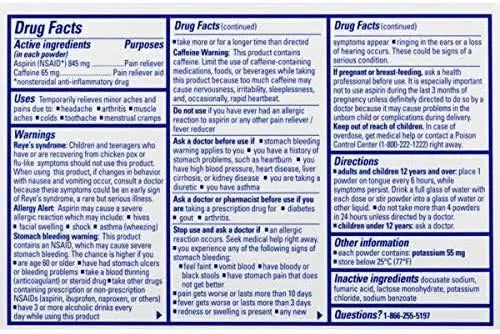 Stanback Headache Powders, Fast Pain Relief with Aspirin (NSAID) and Caffeine, 50 Count (3 Pack) StanbackBuy Supplements Australia