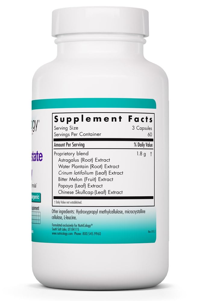 NutriCology Healthy Prostate & Ovary - Herbal Blend with Crinum Latifolium - Hormone Support for Men & Women - Vegetarian Capsules - Hypoallergenic Formula - 60 Servings - 180 Count Allergy Research GroupBuy Supplements Australia