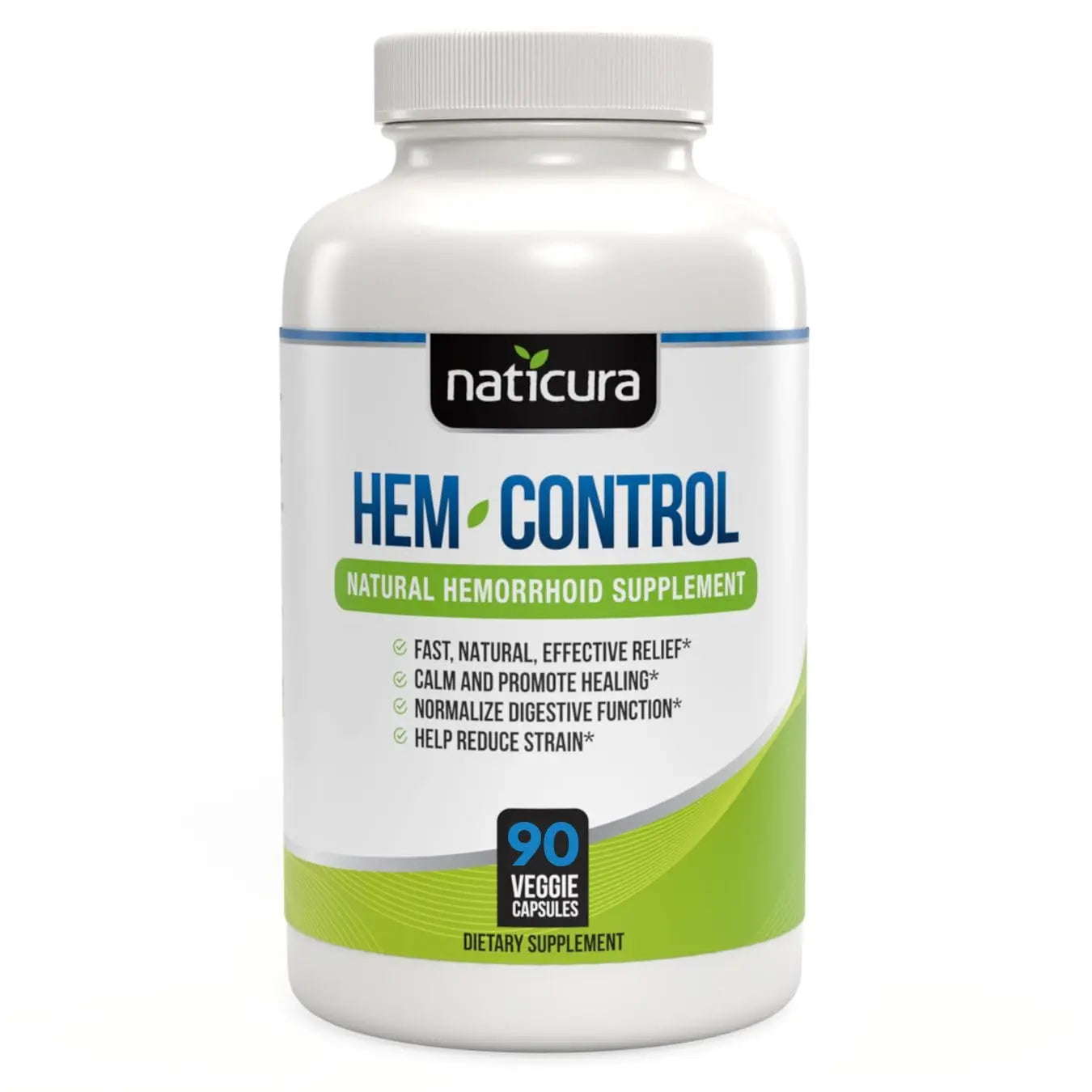 Naticura Hem-Control - Fast Effective Hemorrhoid Treatment Supplement - Powerful Formula to Promote Symptom Relief, Shrinking of Hemorrhoids, Ease Discomfort - 90 Vegan Capsules - Made in USA NaticuraBuy Supplements Australia