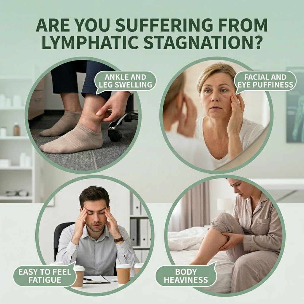 Lymphatic Drainage Capsules - Ease Body Heaviness & Facial Puffiness - Supports Natural Fluid Balance & Metabolism、Joint Discomfort - with Echinacea & Dandelion - 90 Vegan Capsules & Non-GMO Jorvinl buy supplements Au
