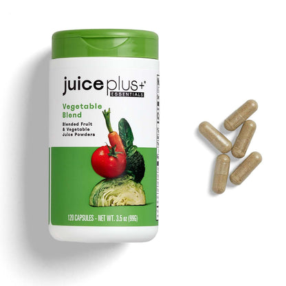 Juice Plus+ Vegetable Blend: with Broccoli, Parsley, Tomato & More - Plant-Based, Vegan, Gluten-Free, Non-GMO, Kosher - for Heart, Immune, Cognitive & Skin Health - 1 Bottle (60 Servings) Juice Plus+Buy Supplements Australia