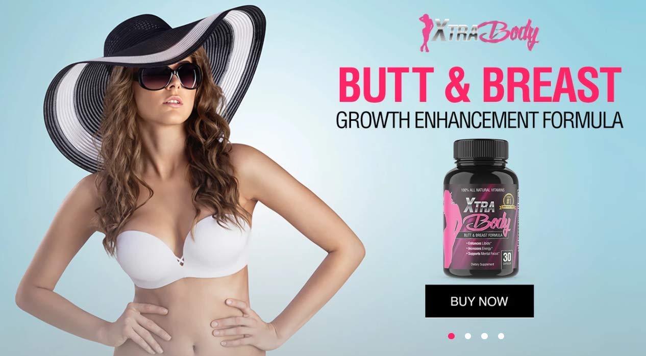 XtraBody Butt Enhancement and Breast Enlargement Supplement - Estrogen Enhancer - Increases Butt & Breast Size, Reduces Menstrual Symptoms & Provides an Extra Boost of Energy (1 Bottle=30 Capsules) Xtra BodyBuy Supplements Australia