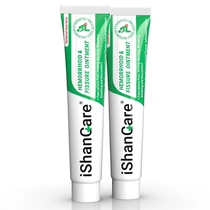 ishancare Hemorrhoid Cream, Hemorrhoid & Fissure Treatment Ointment Extra Strength, Relief Anal Pain, Itching, Bleeding, Swelling, Discomfort, Natural Herbs Fast Acting Ingredients, Contains Vitamin E ishancareBuy Supplements Australia