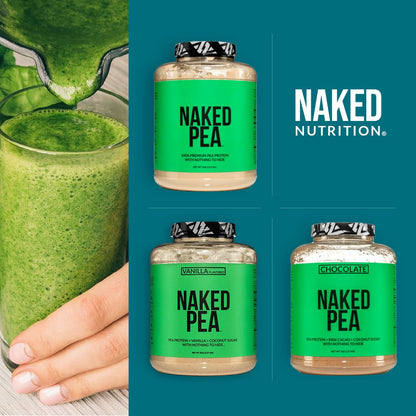 NAKED Pea - 5LB 100% Pea Protein Powder from North American Farms - Unflavored Vegan Pea Protein Isolate - NSF Certified, Plant Protein Powder, Easy to Digest - 76 Servings