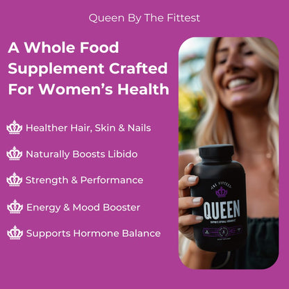 The Fittest Queen Organ Supplement, Hormone & Energy Support, 180 Capsules The Fittest EverBuy Supplements Australia