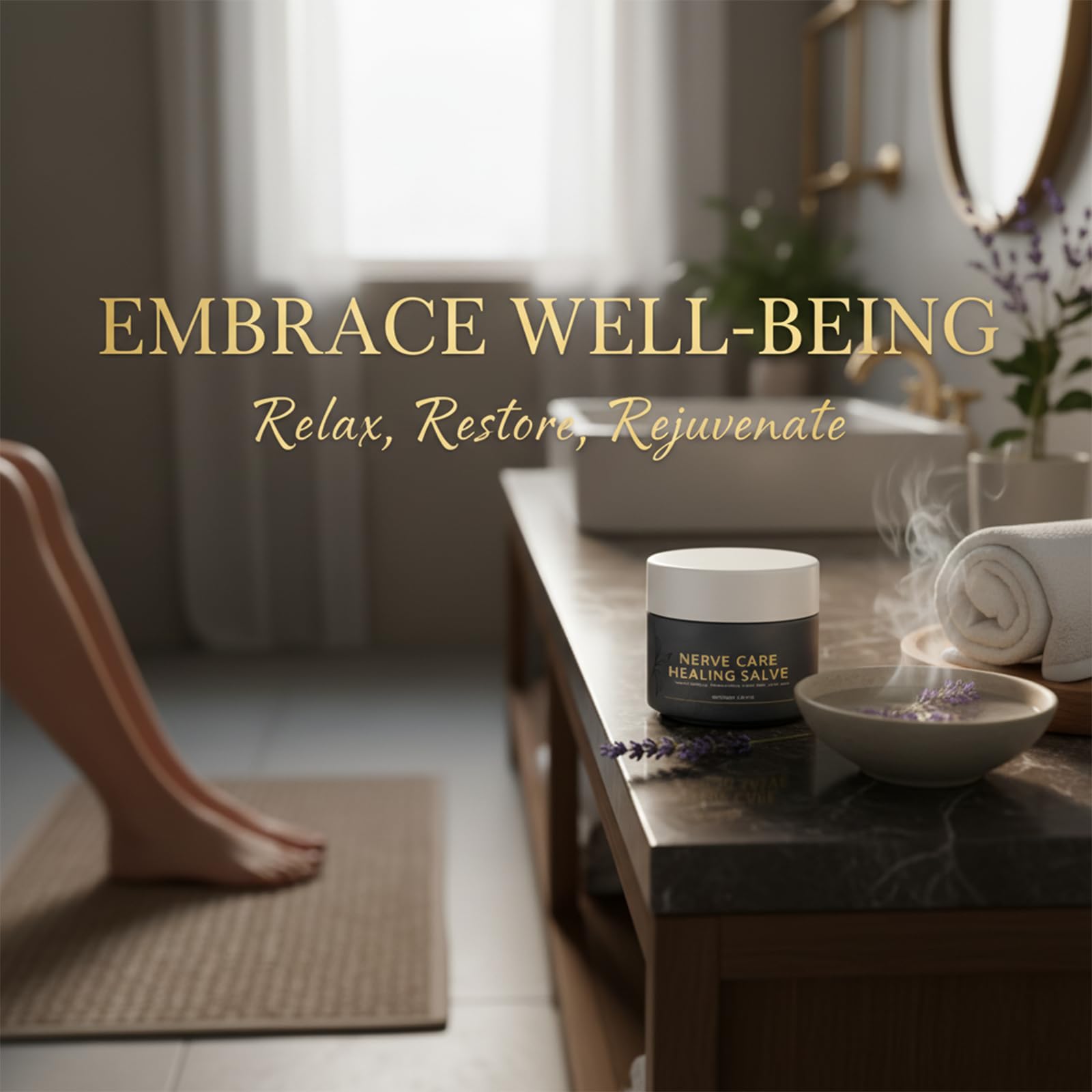 Nerve Care Healing Salve, Professional Neuro-Relief Cream - Use on Feet, Hands, Legs, and Joints to Calm Uncomfortable Sensations, 3.53 oz TACOHOBuy Supplements Australia