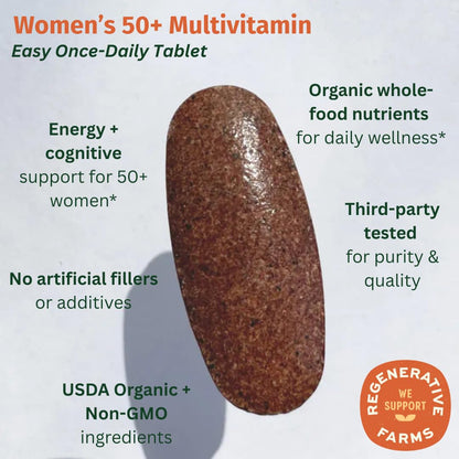 EarthFirst Organic Women's & Men's 50+ Once Daily Multi Bundle,19 Vitamins from Herbs & Superfoods, 30 Count EarthFirst Organic buy supplements Au