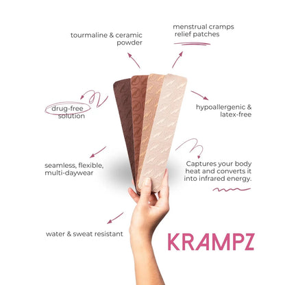 Krampz Menstrual Pain Relief Patches, Period Wellness, and Discomfort Support for Women, Style 118 KrampzBuy Supplements Australia