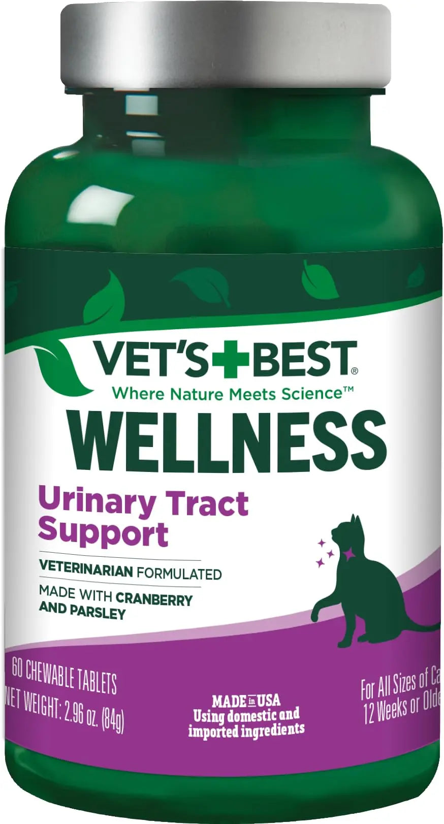 Vet's Best Cat Urinary Supplement, Urinary Tract Support Chewable for Cats, Supports A Healthy Urinary Tract in Cats, 60 Chewable Tablets Vet's BestBuy Supplements Australia
