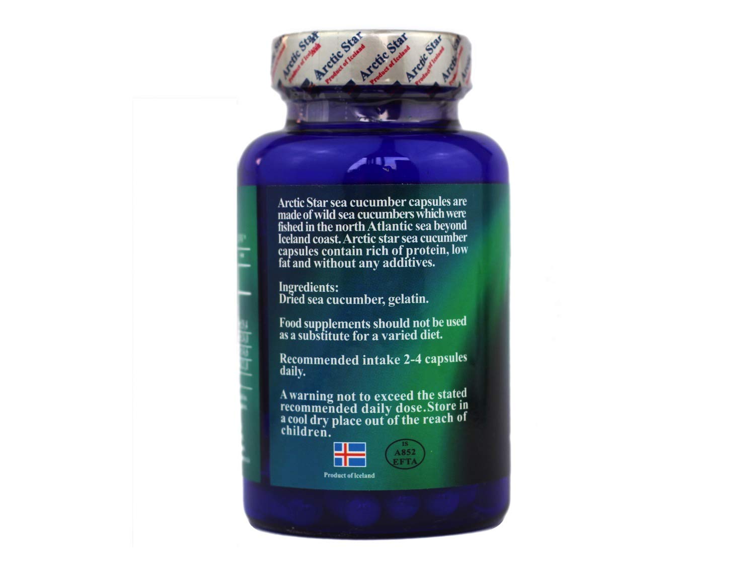 Arctic Star - Sea Cucumber Capsules - Natural Pure Iceland Atlantic Wild Caught Sea Cucumber Extract Supplement Pills - Joint Health t & Immune Health 400mg 80 Capsules/Bottle –北极星海参胶囊 Arctic StarBuy Supplements Australia