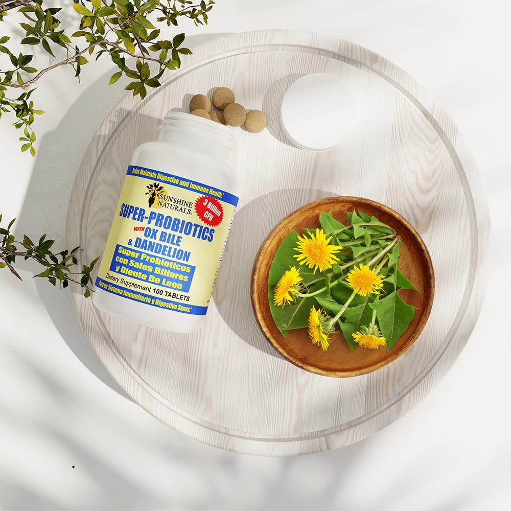 Sunshine Naturals Super Probiotics Supplement. Improves Digestion, Gut Health, Immune System Support, and Healthy Bowel Function. Promotes Healthy Flora. 100 Capsules. Sunshine NaturalsBuy Supplements Australia