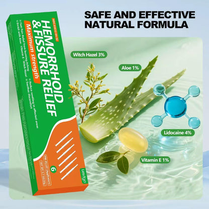 Lesdgo Hemorrhoidal Ointment(6 Pre-Filled),Hemorrhoid and Fissure Cream Witch Hazel Maximum Strength Pain Relief,for Itching and Swelling LesdgoBuy Supplements Australia