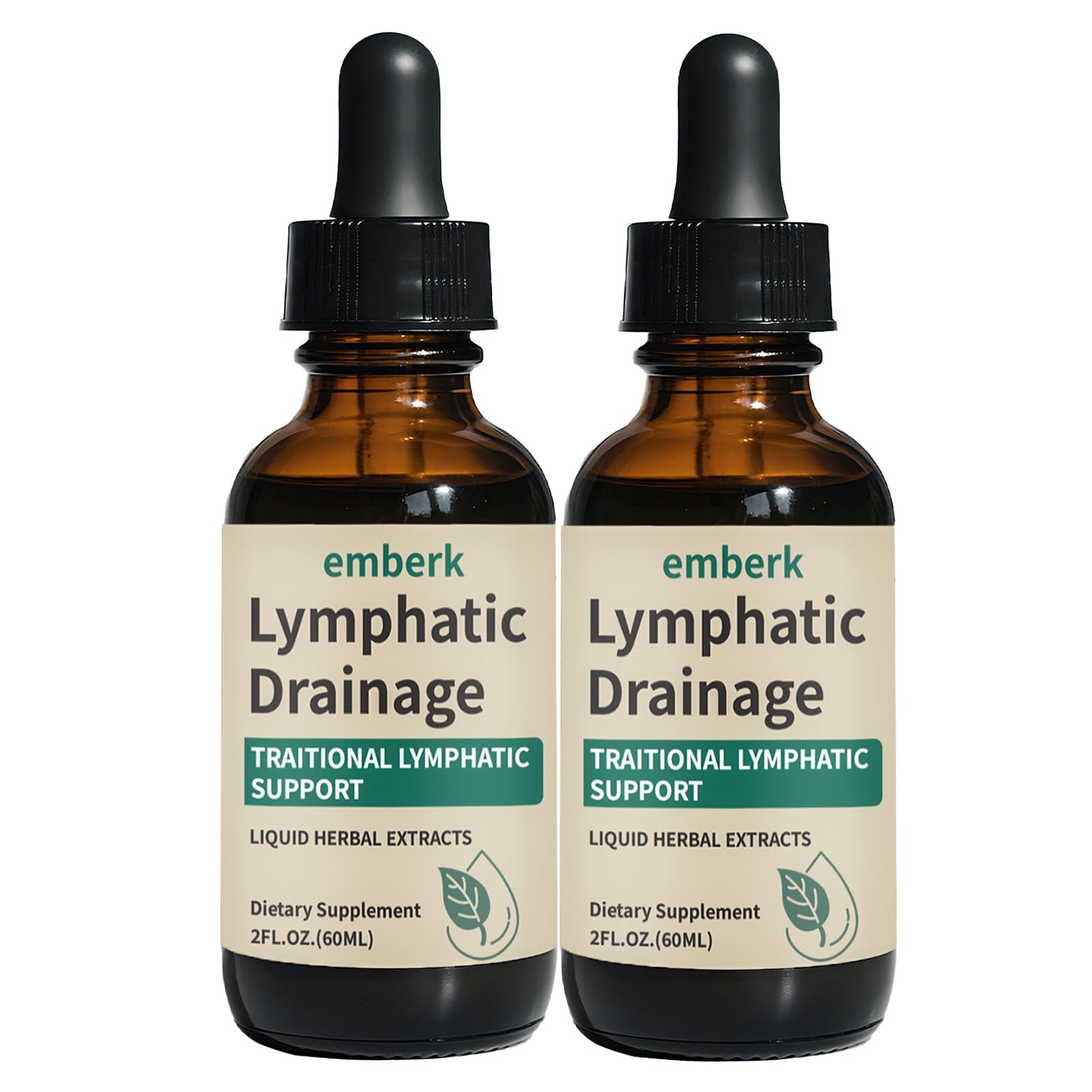 Lymphatic Drainage Drops, 2000mg Herbal Blend with Elderberry & Echinacea Dandelion，– Supports Lymphatic Drainage, Immune System & Detox 2 fl oz (2pcs) Generic buy supplements Au