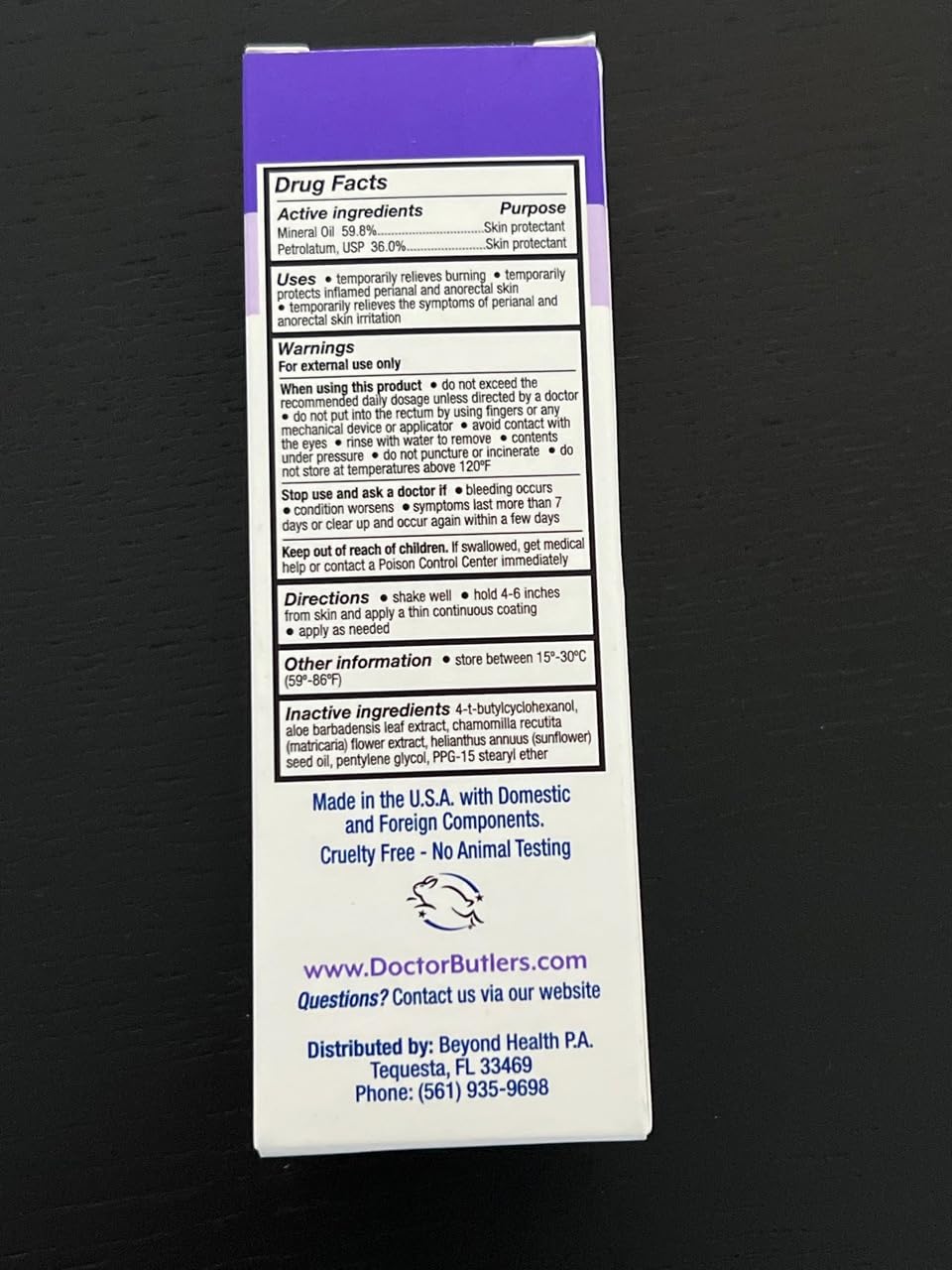 Doctor Butler's Pregnancy & Postpartum Spray - Perineal Spray and Hemorrhoid Treatment with Aloe and Chamomile, Pregnancy Support and Postpartum Essentials, Paraben Free (3oz) Doctor Butler'sBuy Supplements Australia
