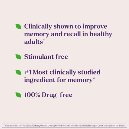 Natrol Cognium Memory, Brain Health Supplements for Adults, Brain Memory Supplements, Enhances Mental Agility in Healthy Adults,