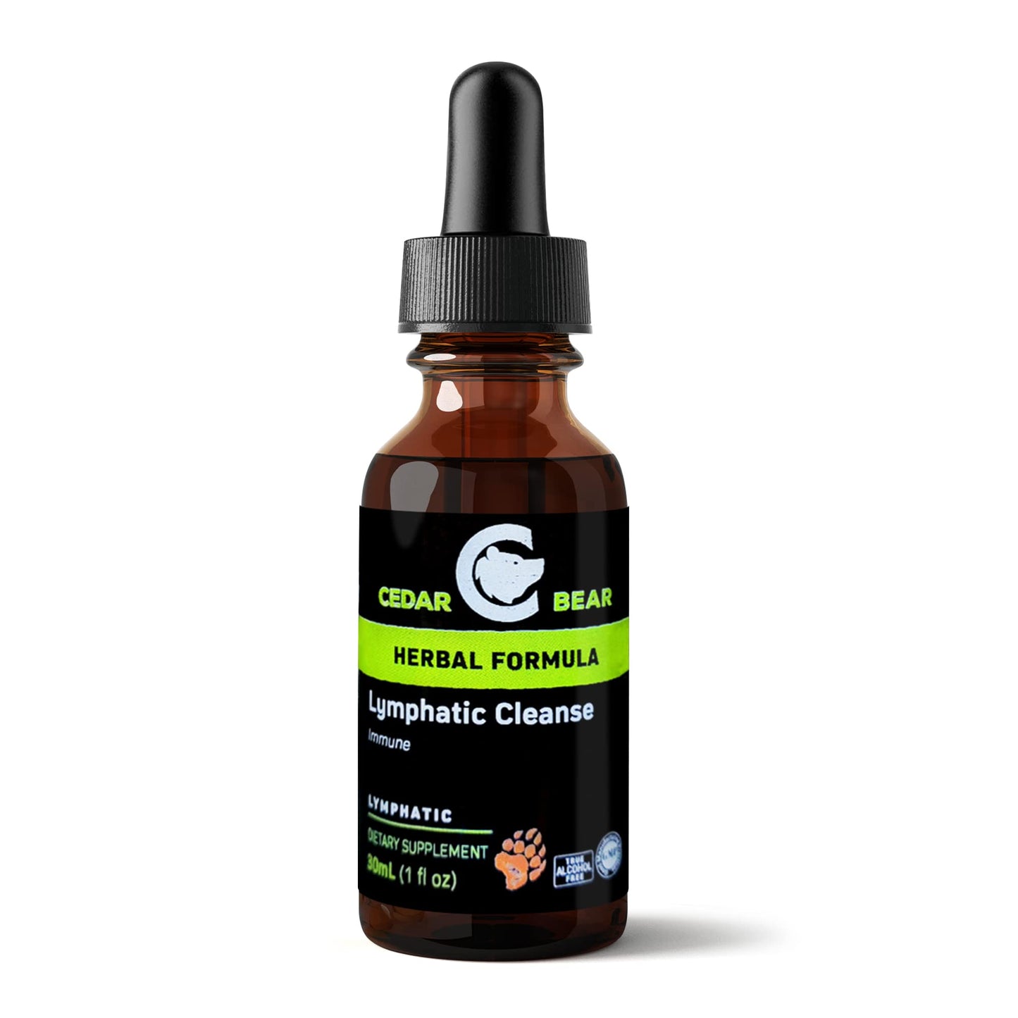 Cedar Bear - Lymphatic Cleanse Immune Support Supplement, Alcohol-Free Lymphatic Drainage Drops with Immune-Enhancing Natural Herbs, Liquid Herbal Supplements, 1 fl oz Cedar Bear Naturales buy supplements Au