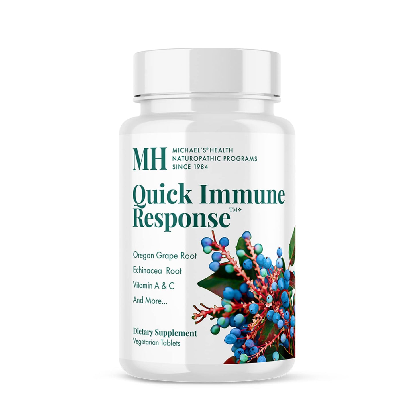 Michael's Health Naturopathic Programs Quick Immune Response - 60 Vegetarian Tablets - Immune System Support - With Vitamin A, Vitamin C & Zinc - 20 Servings MICHAEL'SBuy Supplements Australia