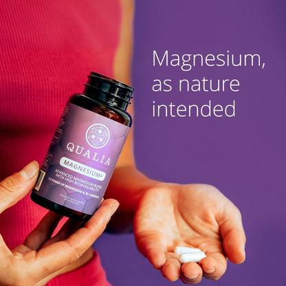 Qualia Magnesium+ | Doctor-Formulated. Premium Formula | High Bioavailability | 10 Forms of Magnesium & 70+ Minerals | Relaxed Mood, restful Sleep, & Exercise Recovery | 1 Month Supply QUALIA LIFE SCIENCES buy supplements Au