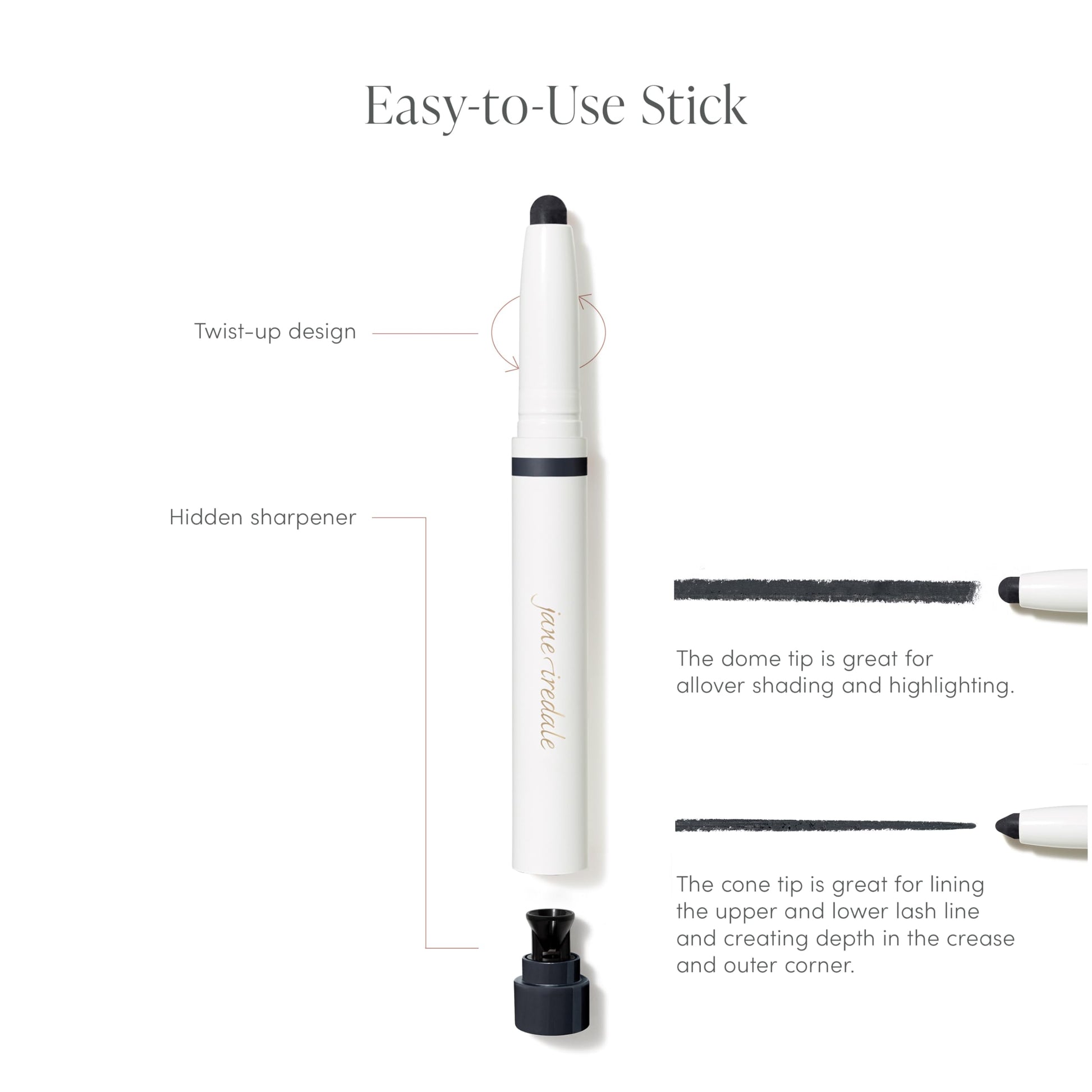 jane iredale ColorLuxe Eye Shadow Stick, Multi-Use Cream to Powder Formula with Sharpener, Highly Pigmented, Buildable, Long-Wear, Vegan, Cruelty-Free, Rosé jane iredaleBuy Supplements Australia