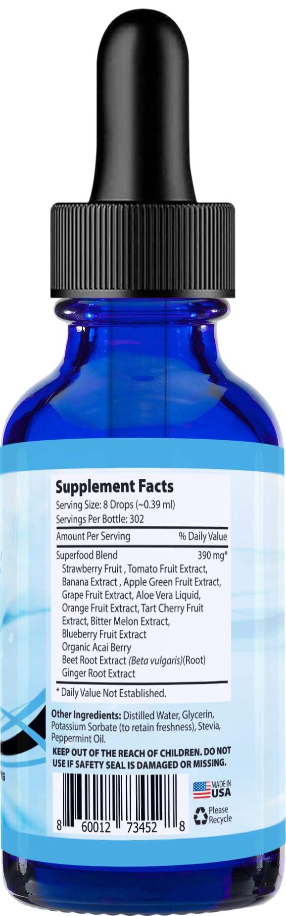 Absonutrix Superfood Extract 390 mg, 4 Oz Liquid, 302 Servings, Made in USA, Quick Absorption, Quality Potent Ingredients, Non-GMO, GMP Certified, Cruelty-Free Products Absonutrix buy supplements Au