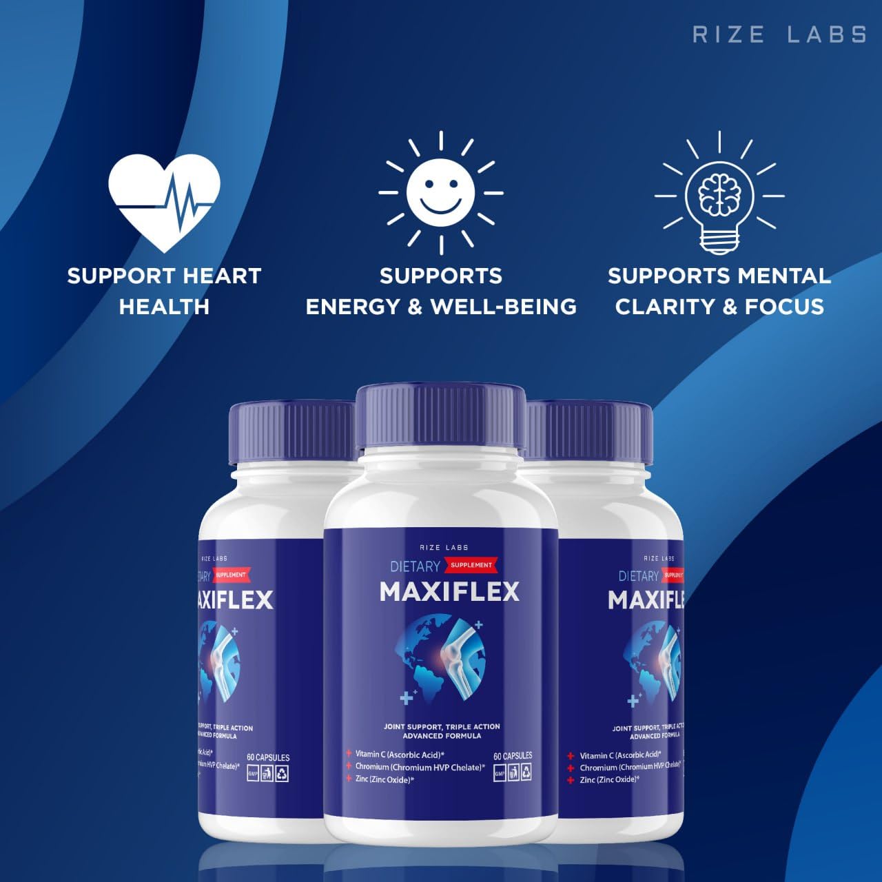 rize labs -Mexiflax All Natural Suppplement, Capsules for Joint Support, Pills for Mobility and Flexibility, Advanced Formula Supplement, Triple Action (120 Capsules) rize labsBuy Supplements Australia