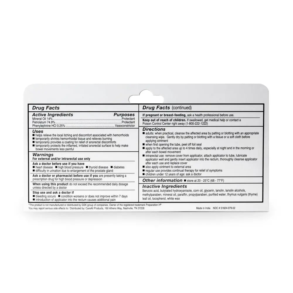 CareAll Hemorrhoidal Ointment 2.0 oz with Applicator (3 Pack). Helps Relieve Burning, Itching, and Discomfort Associated with Inflamed Hemorrhoidal Tissues. Dye, Phthalate, and Fragrance Free CareAllBuy Supplements Australia