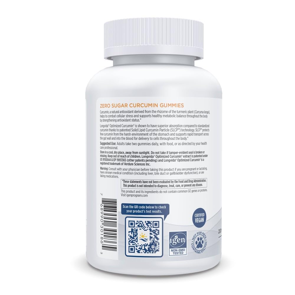 Nordic Naturals Zero Sugar Curcumin Gummies, Mango - 60 Gummies - 200 mg Optimized Curcumin Extract - Great Taste - Antioxidant Support, Healthy Metabolic Balance - Non-GMO, Vegan - 30 Servings Nordic NaturalsBuy Supplements Australia