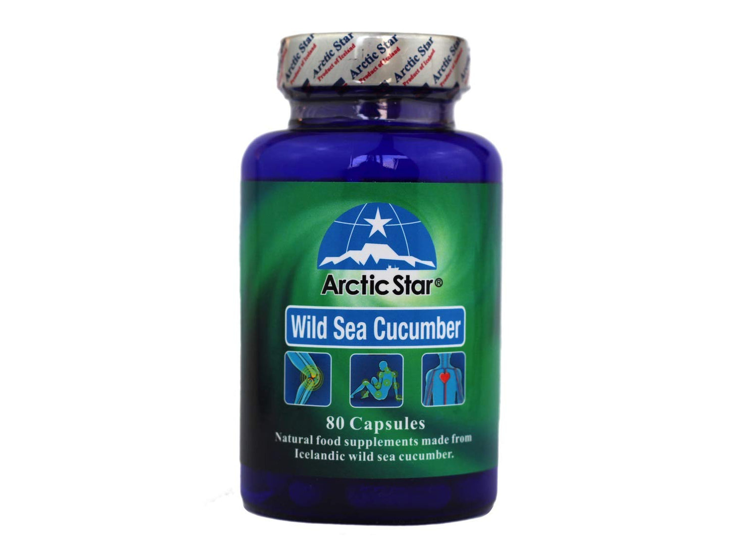 Arctic Star - Sea Cucumber Capsules - Natural Pure Iceland Atlantic Wild Caught Sea Cucumber Extract Supplement Pills - Joint Health t & Immune Health 400mg 80 Capsules/Bottle –北极星海参胶囊 Arctic StarBuy Supplements Australia