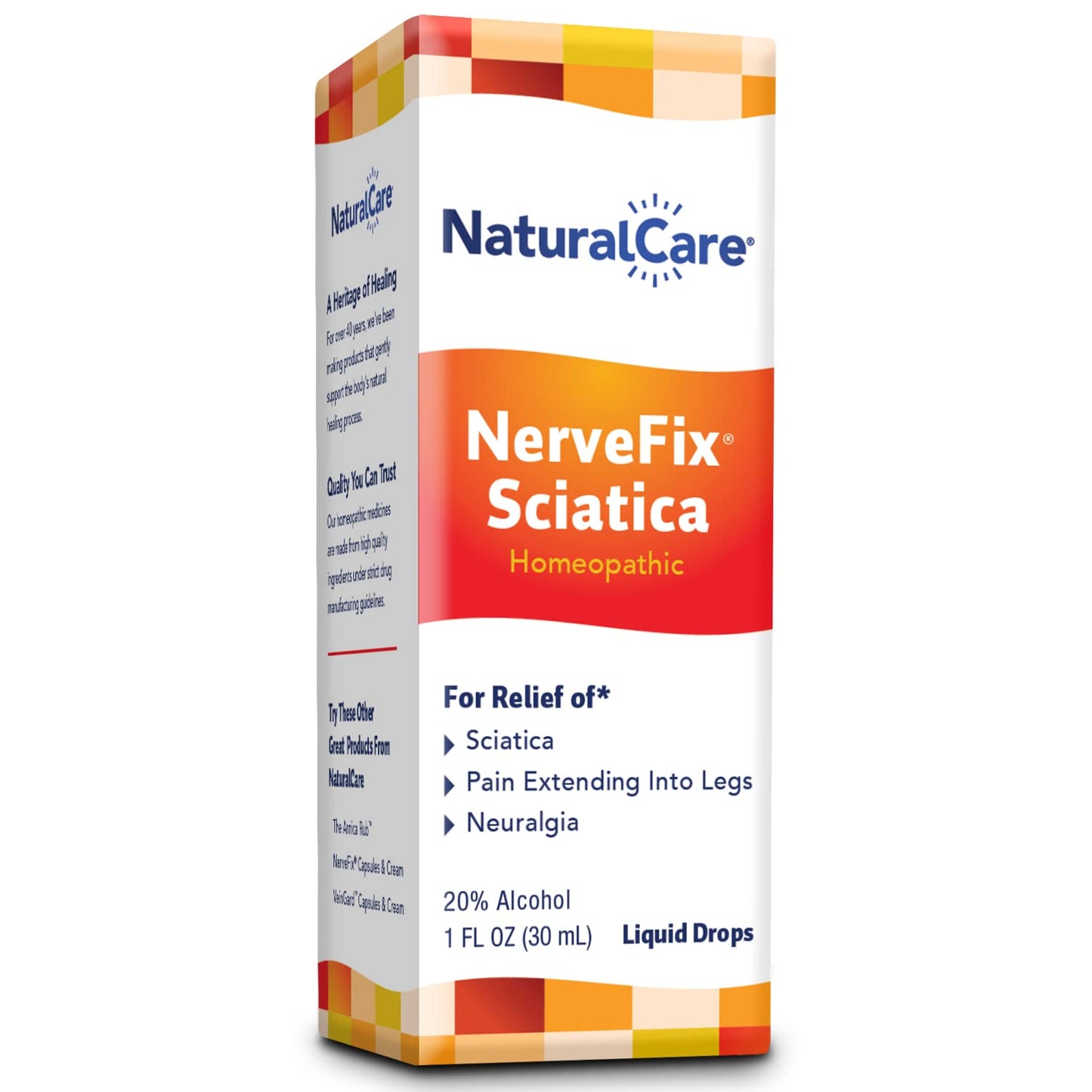 NaturalCare Pain Relief NerveFix Sciatica Neuralgia, 1 oz Liquid Natra Bio Natra-BioBuy Supplements Australia