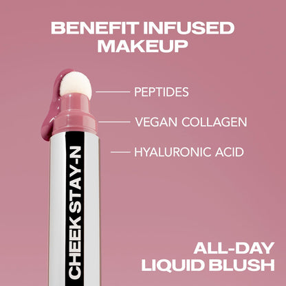 Sacheu Cheek STAY-N Liquid Blush for Cheeks — High Pigment, Buildable, Lightweight Cream Blush for Dewy & Radiant Flushed Cheeks — Long-lasting & Cruelty Free, I'm Guilty SacheuBuy Supplements Australia